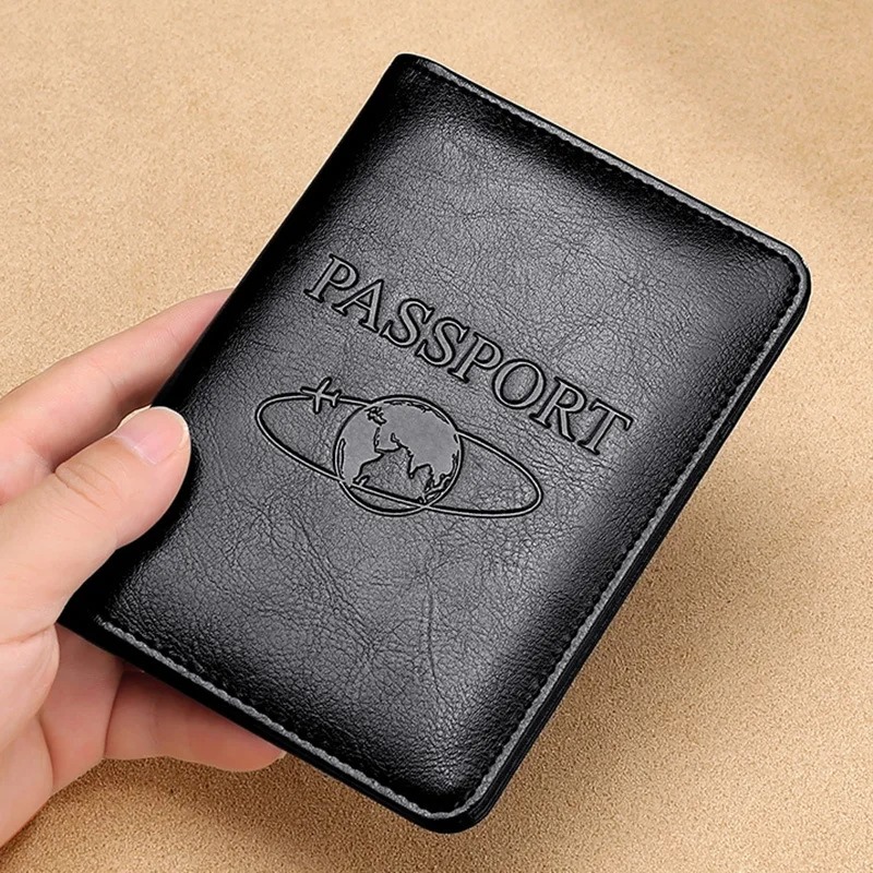 Men'S Accessories Holder - Custodia per passaporto unisex in vera