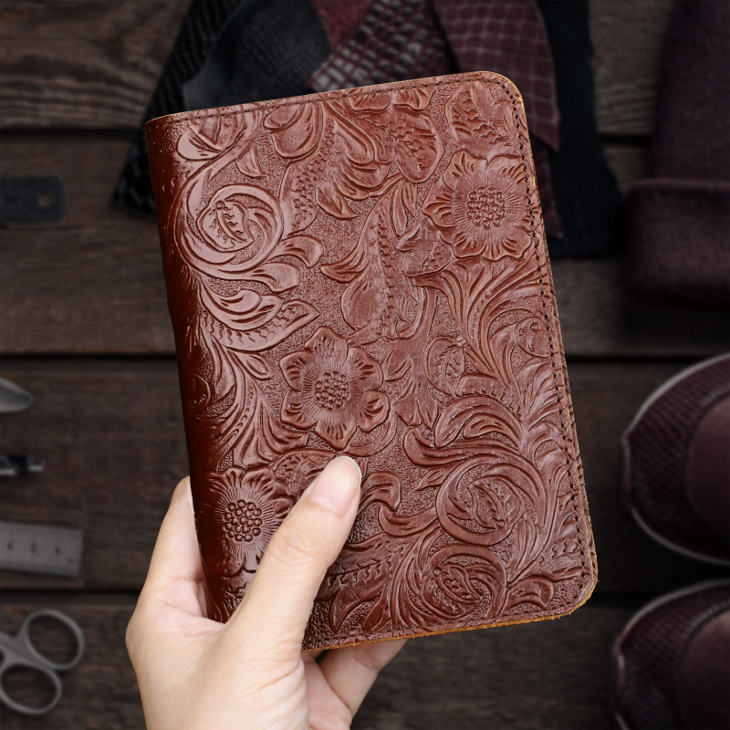 Men'S Accessories Holder - Custodia per passaporto in vera pelle