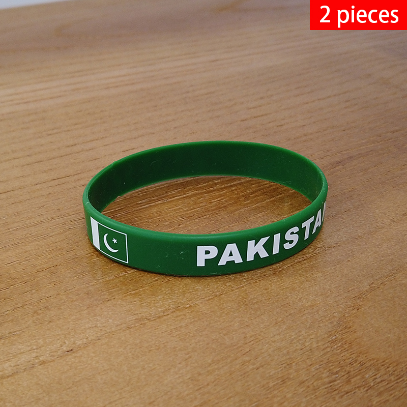 Men Accessories Pakistan - 2pcs Pakistan braccialetti con bandiera nazionale