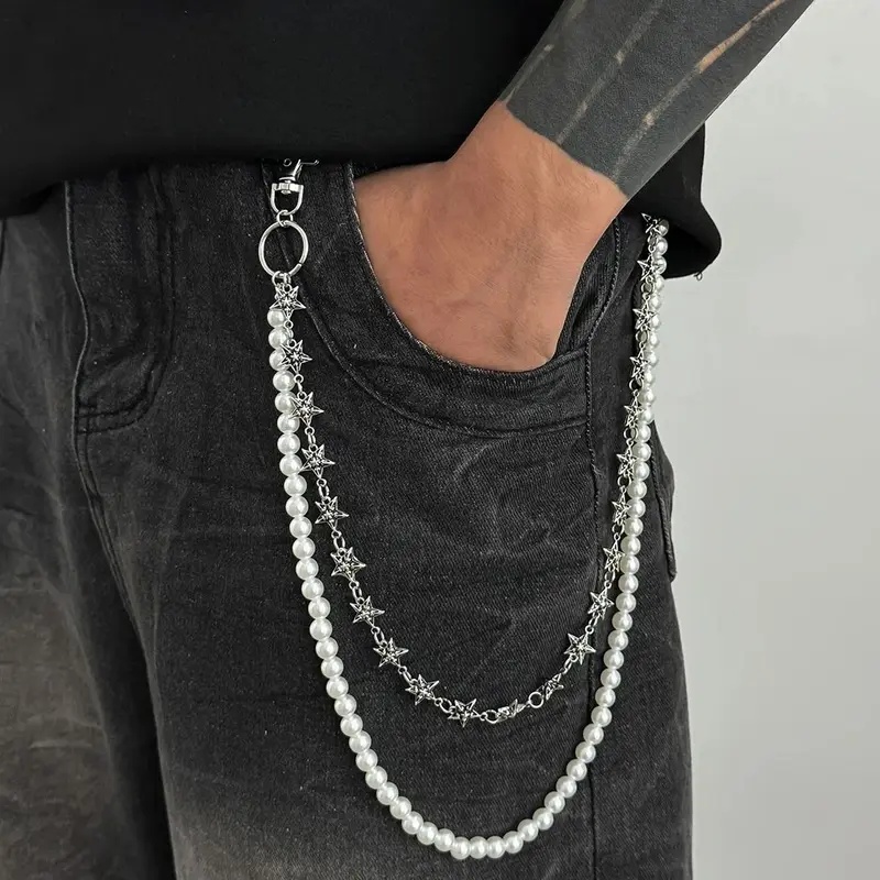 Men'S Accessories Trending - Salircon Catena Vintage Punk in Metallo