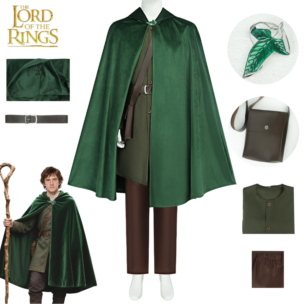 Men Accessories Brooch - Costume da Cosplay dell'Hobbit, Mantello Medievale