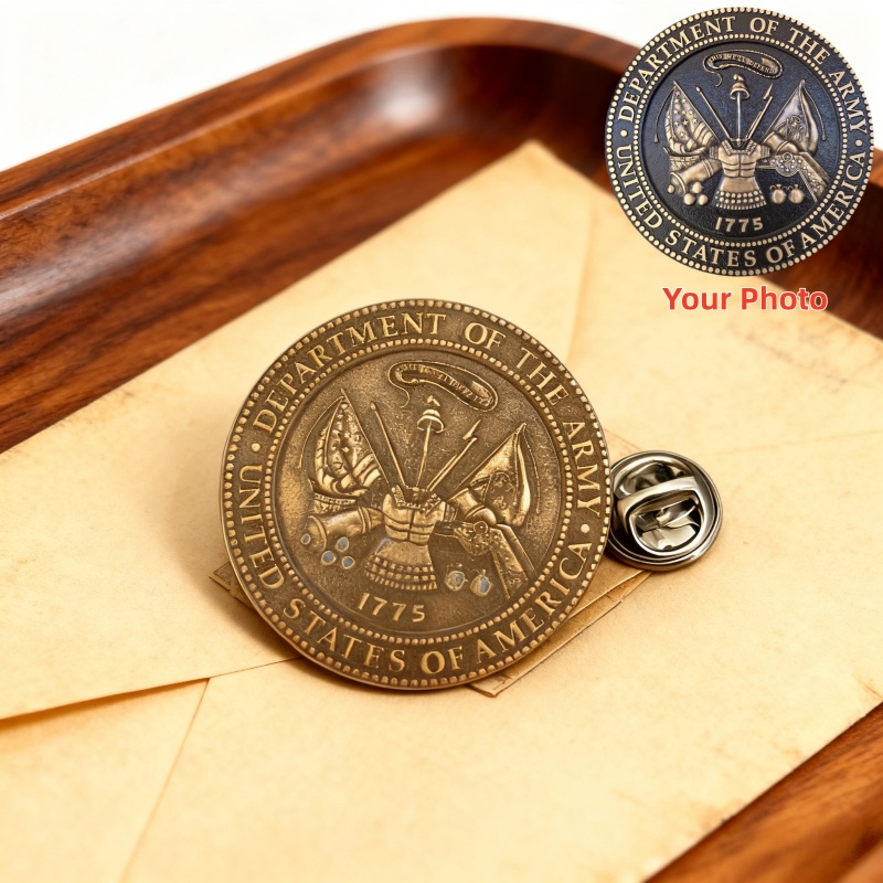 Men Accessories Brooch - Spilla Personalizzata con Foto, Distintivo Commemorativo