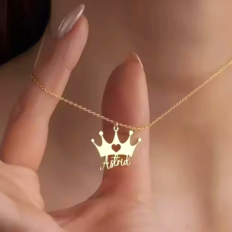 Men Accessories Neck Chain - Collane personalizzate con nome e corona