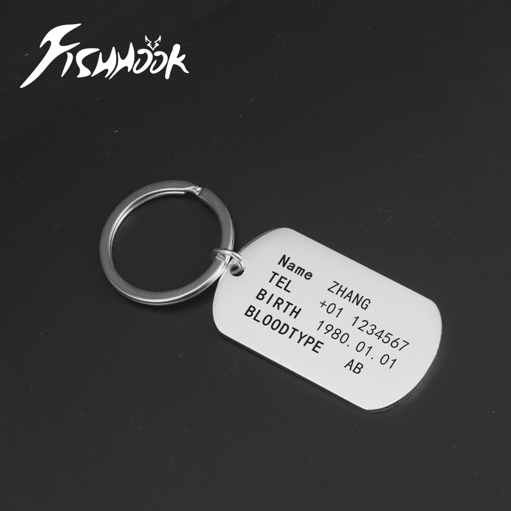 Men Accessories In Silver - Barra identificativa personalizzata tattica dell'esercito militare
