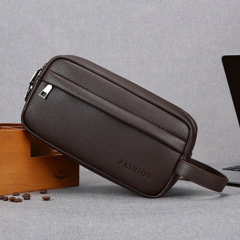 Men Accessories Box - Borsa a Mano Vintage da Uomo,