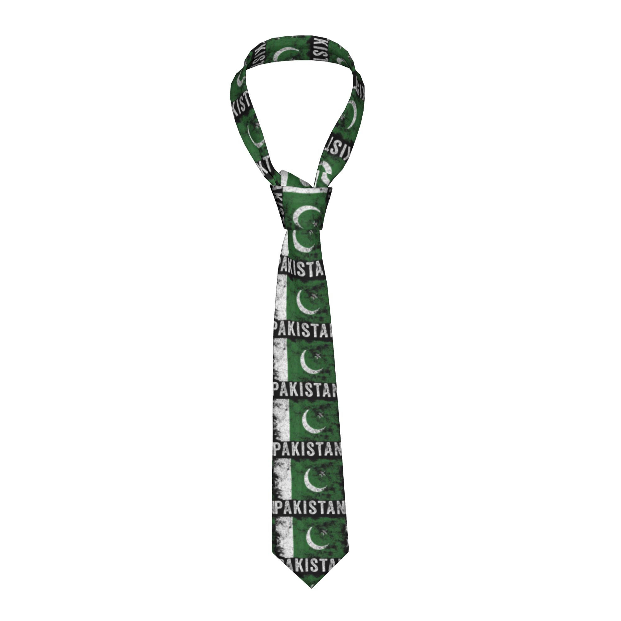 Men Accessories Pakistan - Cravatta con Bandiera del Pakistan Effetto