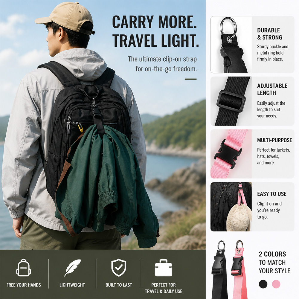 Men'S Accessories Travel Bag - Cinghia per bagagli antifurto portatile Fibbia