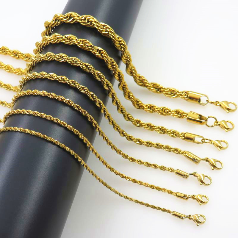 Corda intrecciata in acciaio i - Men Accessories Neck Chain recensione e prezzo
