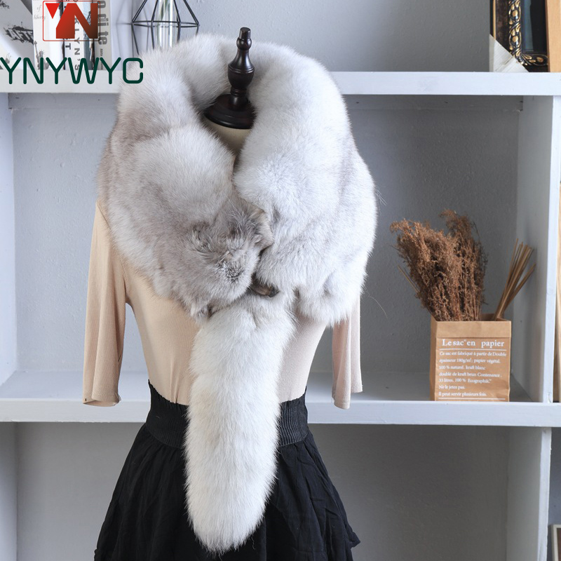 Sciarpa di volpe in vera pelli - Men Accessories In Silver recensione e prezzo
