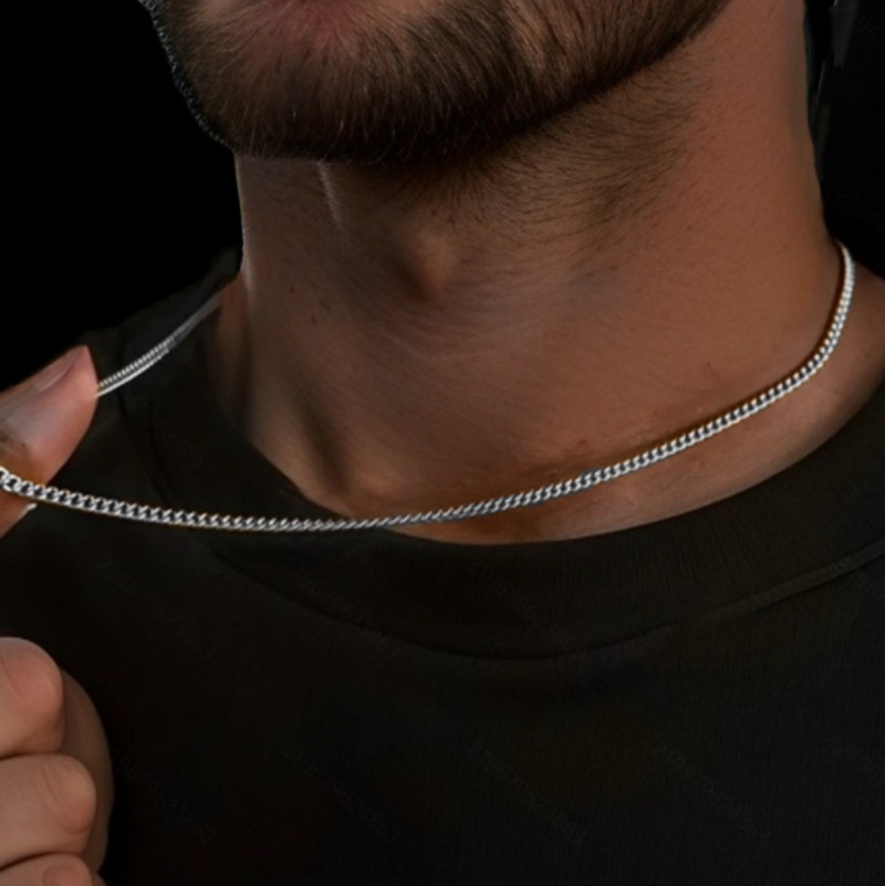 Collana a catena cubana da uom - Men'S Accessories Trending recensione e prezzo