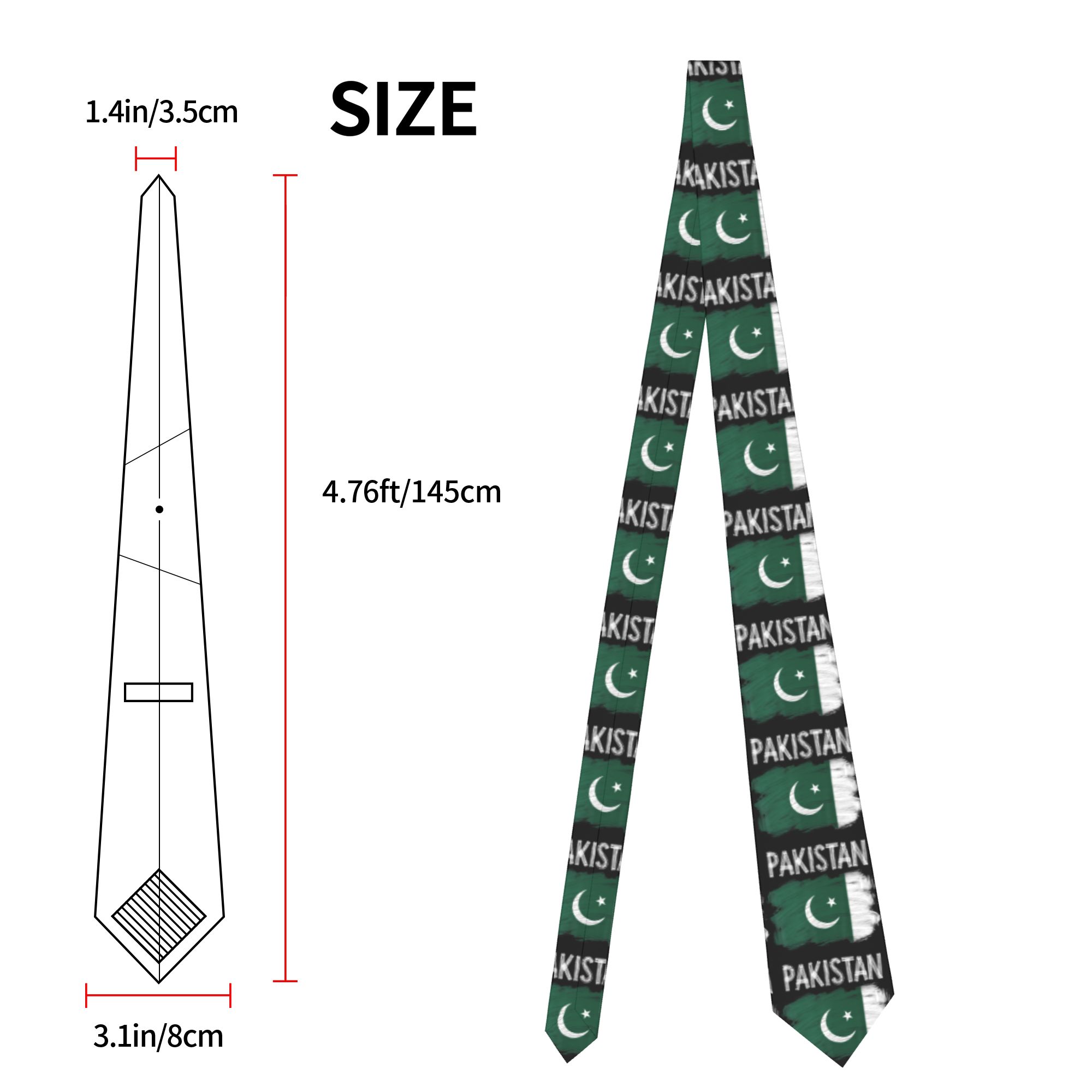 Cravatta con bandiera pakistan - Men Accessories Pakistan recensione e prezzo
