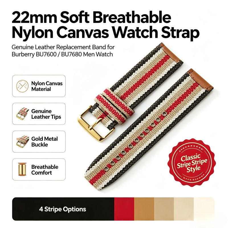 Cinturino di Ricambio in Nylon - Men'S Accessories Burberry recensione e prezzo