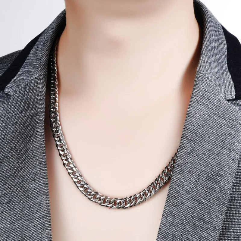 Collana a catena cubana in arg - Men'S Accessories Trending recensione e prezzo