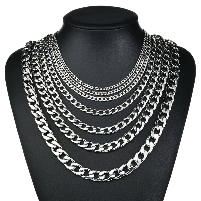YQ 3MM-10MM Collana a catena c - Men Accessories Neck Chain recensione e prezzo